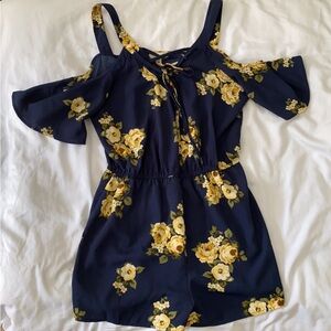 E hanger M by Anthropologie Floral Romper